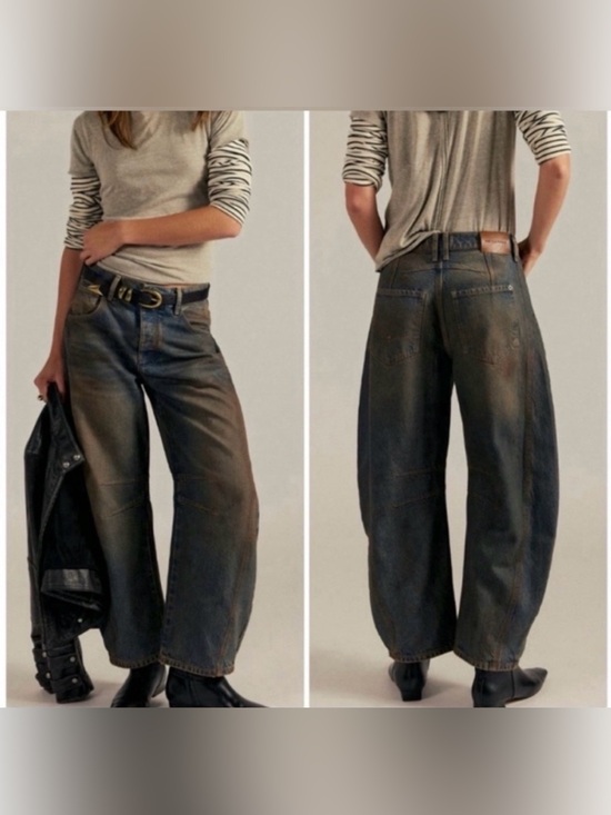 We The Free Denim - We The Free Good Luck Barrel Jeans Size 28 NWT